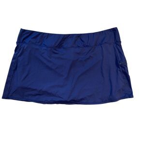 Beach house Swim Skort Navy Plus Sz. 24W Pull-On Resort Vacation